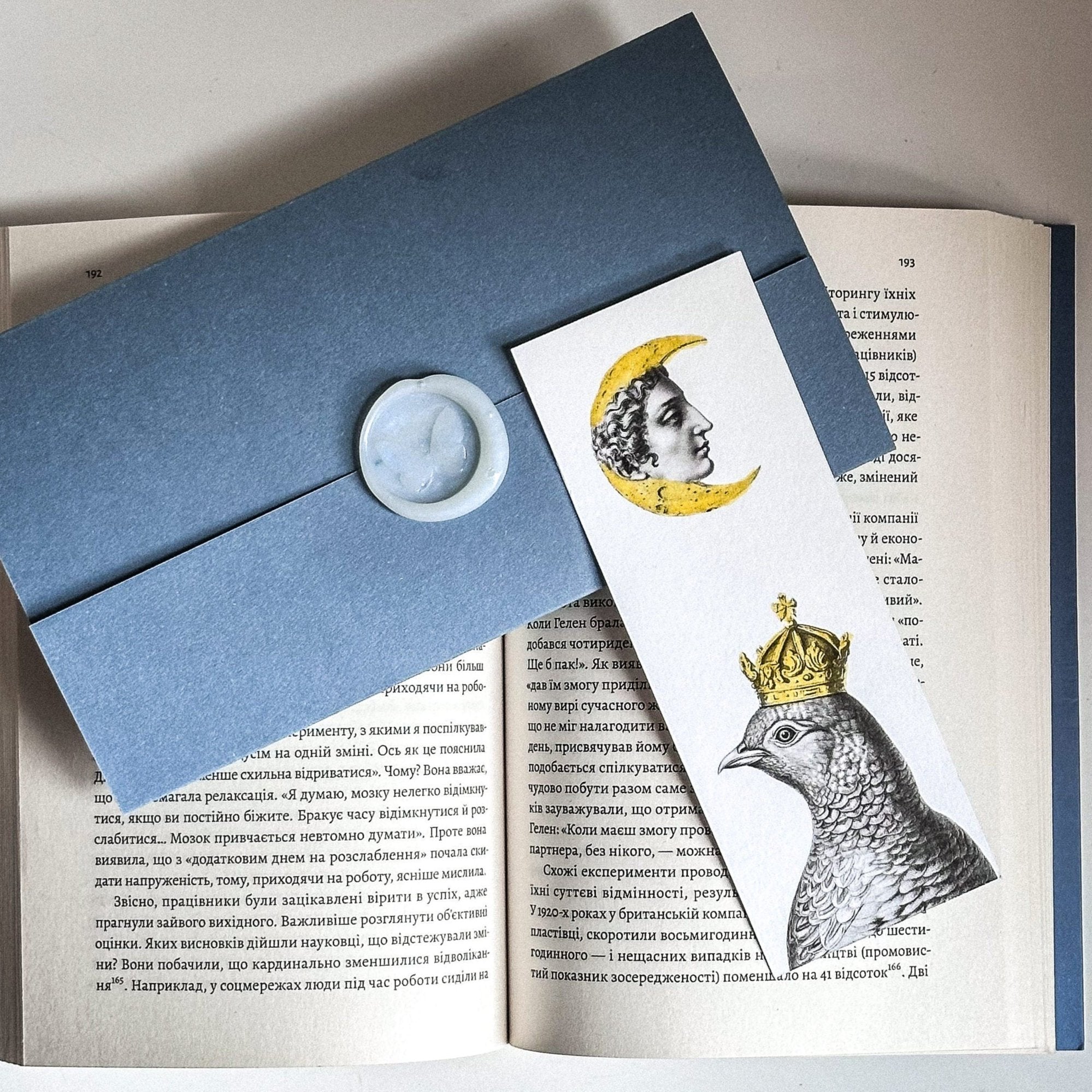 Pigeon Queen and The Moon Bookmark - Whimsical and Enchanting Design for Avid Readers and Dreamers - Atelier Article