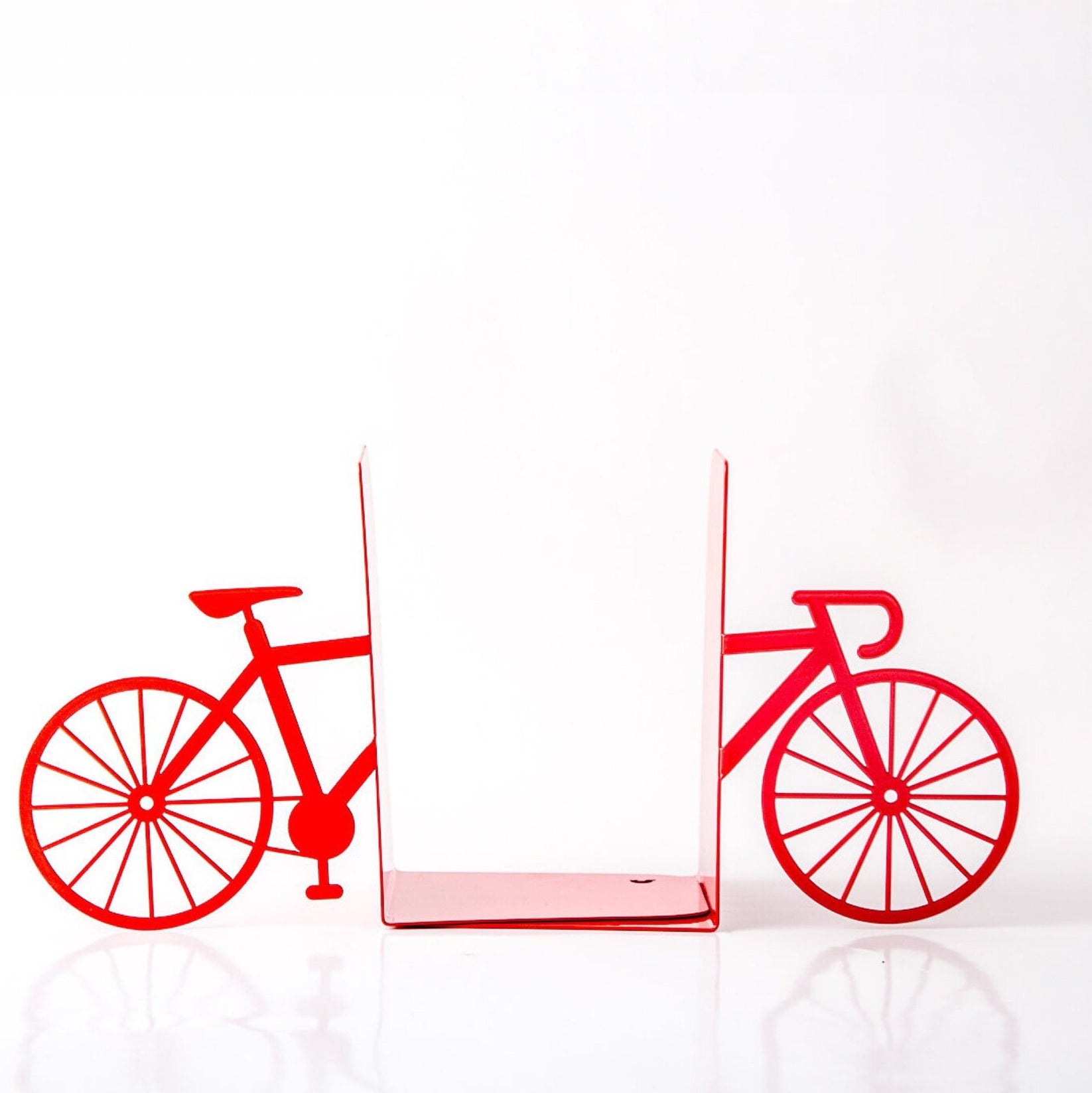 Bike Metal Bookends – black – laser-cut steel, photo 6