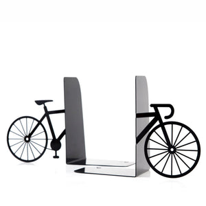 Bike Metal Bookends – black – laser-cut steel, photo 4