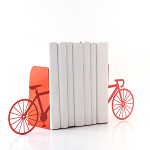 Bike Metal Bookends – black – laser-cut steel, photo 3
