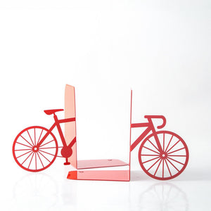 Bike Metal Bookends – black – laser-cut steel, photo 5