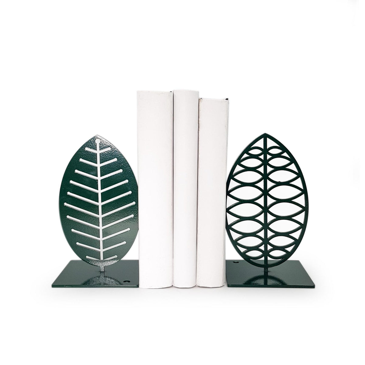 Modern Green bookends Leaves - Design Atelier Article