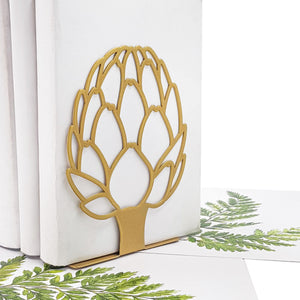 Metal Artichoke Bookends – green – laser-cut steel, photo 10