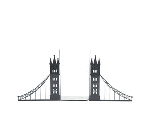 London Metal Bookends – laser-cut steel, photo 2