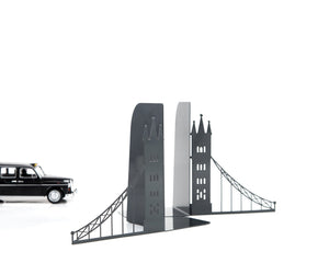 London Metal Bookends – laser-cut steel, photo 4