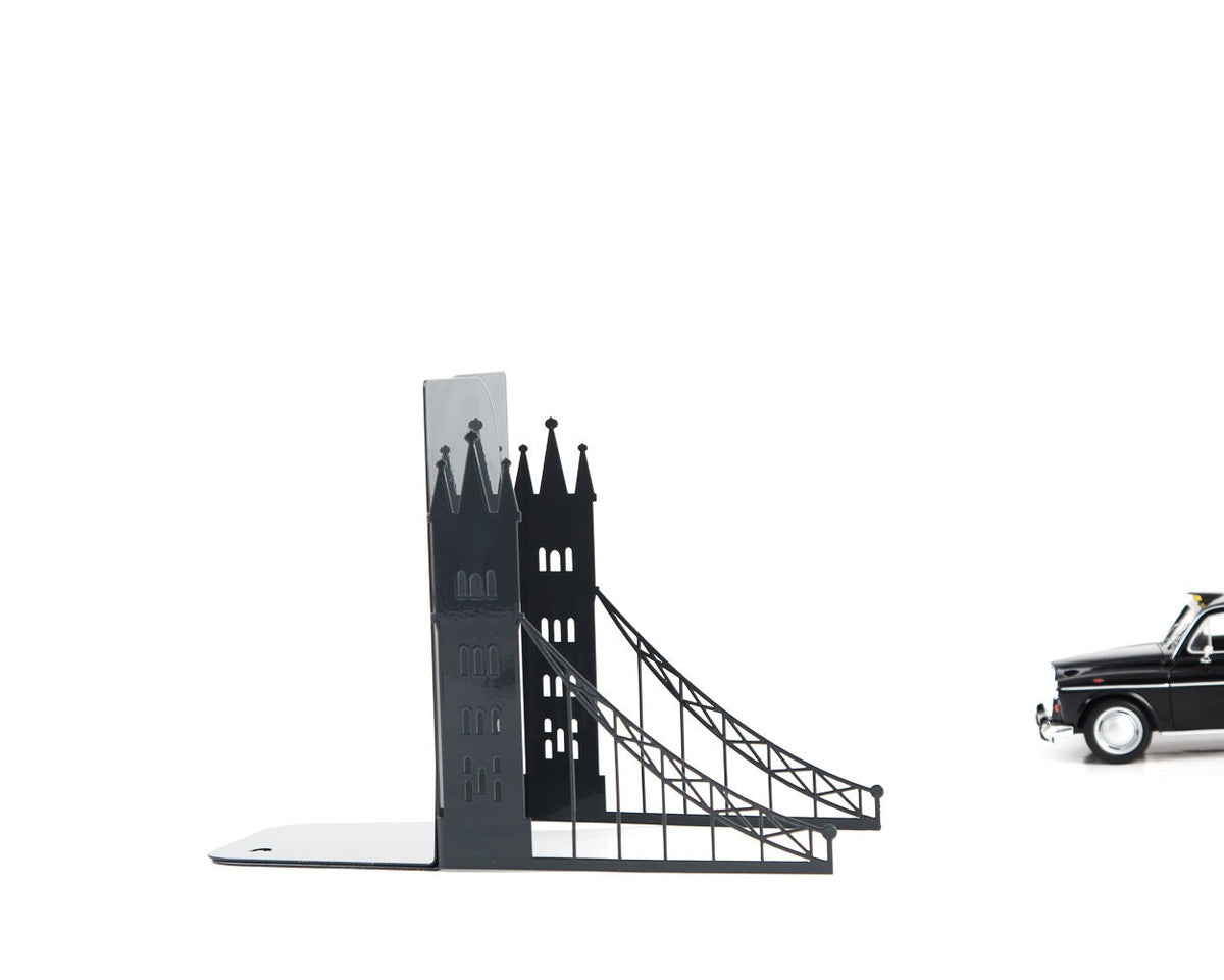 London Metal Bookends – laser-cut steel, photo 3