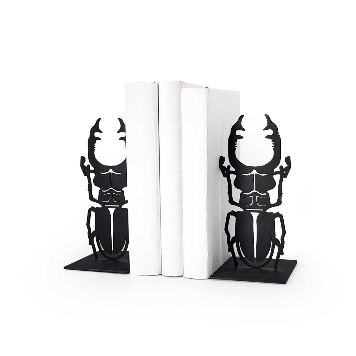 Black Beetles Bookends - Design Atelier Article on Etsy