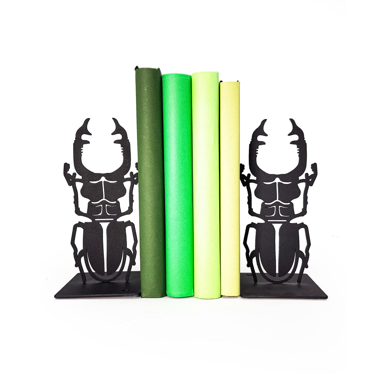 Black Beetles Bookends - Design Atelier Article on Etsy