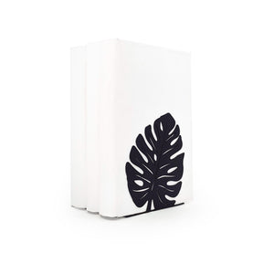 Monstera Leaf Metal Bookends – green – laser-cut steel, photo 7
