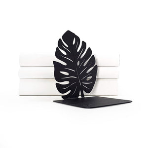 Monstera Leaf Metal Bookends – green – laser-cut steel, photo 6