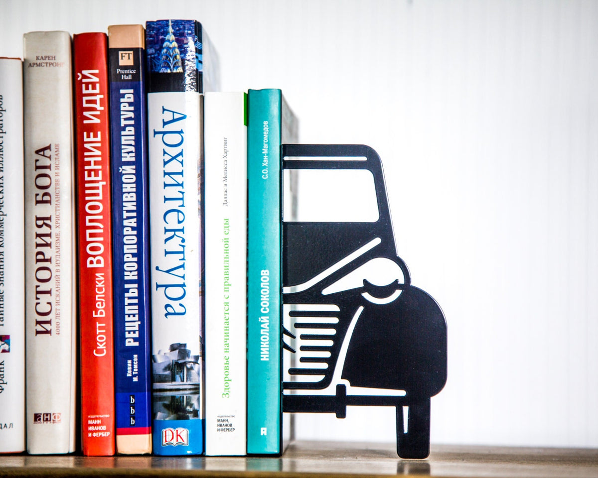 Black Bookends Writer and the Car - Design Atelier Article
