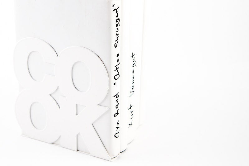 Metal COOK Bookends – laser-cut steel, photo 2