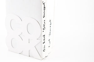 Metal COOK Bookends – laser-cut steel, photo 2