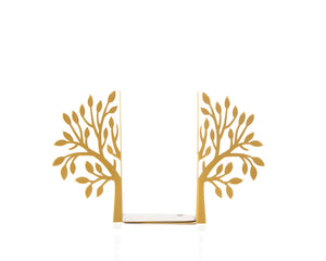 Metal Tree Bookends – golden – laser-cut steel, photo 4