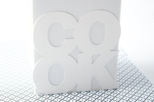 Metal COOK Bookends – laser-cut steel, photo 4