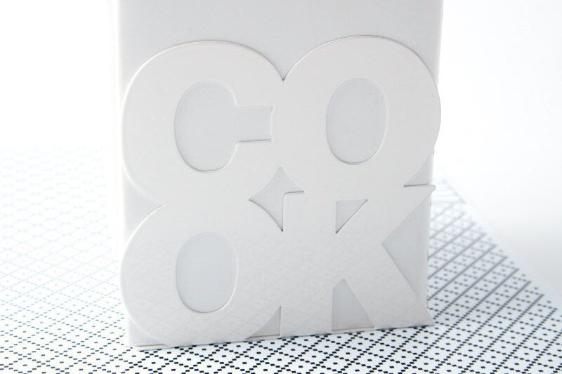 Metal COOK Bookends – laser-cut steel, photo 4