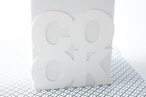 Metal COOK Bookends – laser-cut steel, photo 4