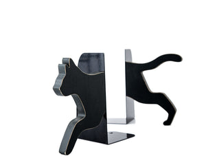 Running Cat Metal Bookends – laser-cut steel, photo 3