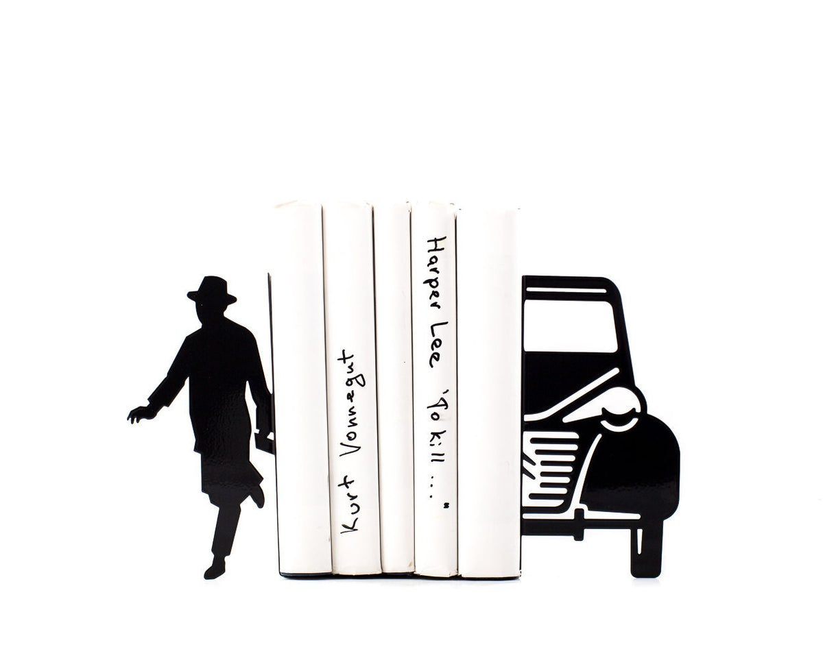 Black Bookends Writer and the Car - Design Atelier Article