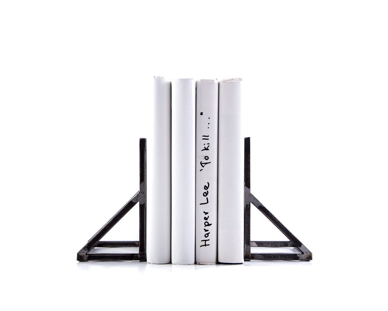 Gate metal bookends – hand-welded steel rod frame, photo 2