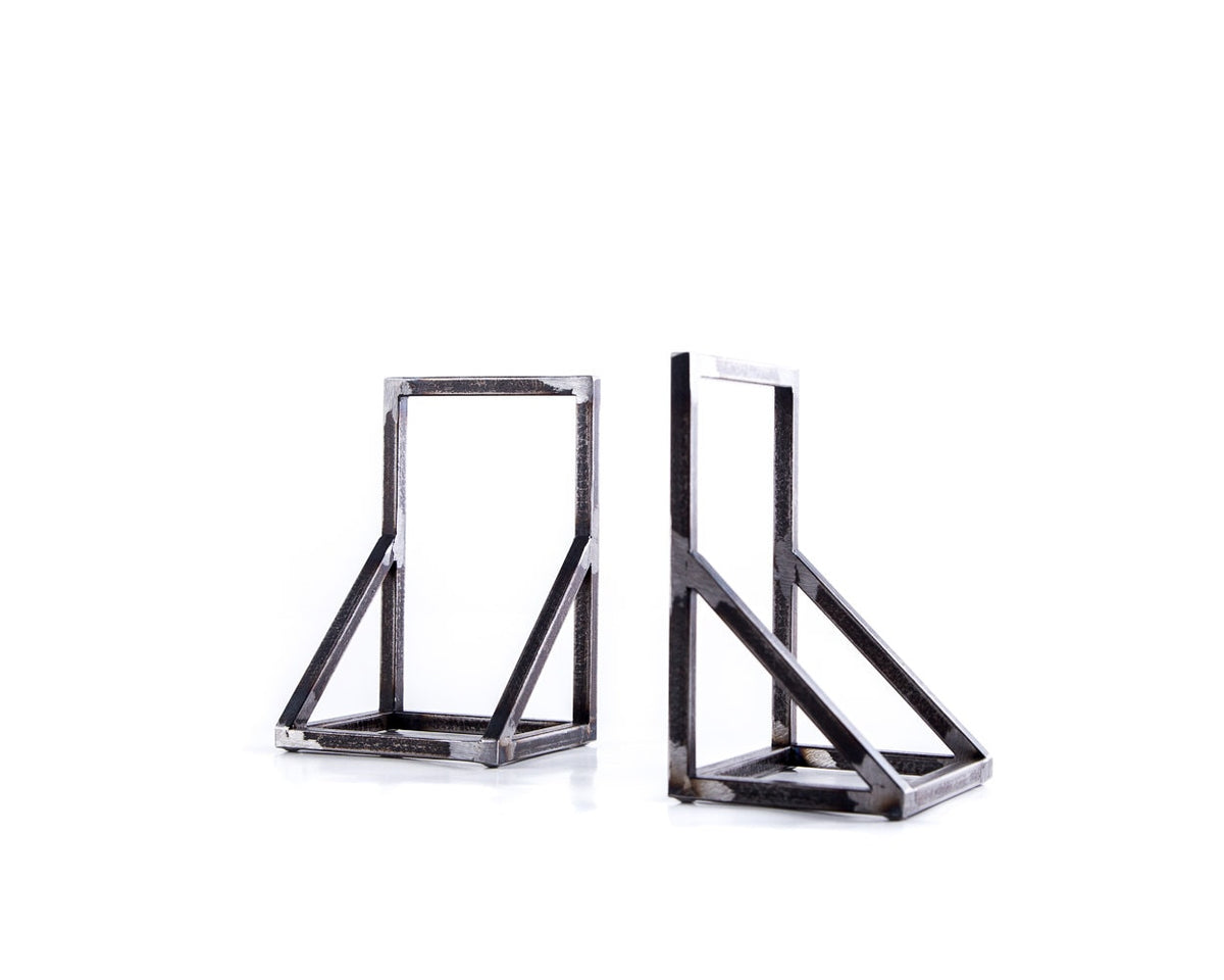 Gate metal bookends – hand-welded steel rod frame, photo 5