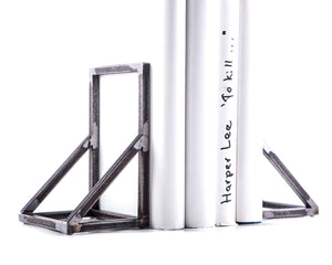 Gate metal bookends – hand-welded steel rod frame, photo 4