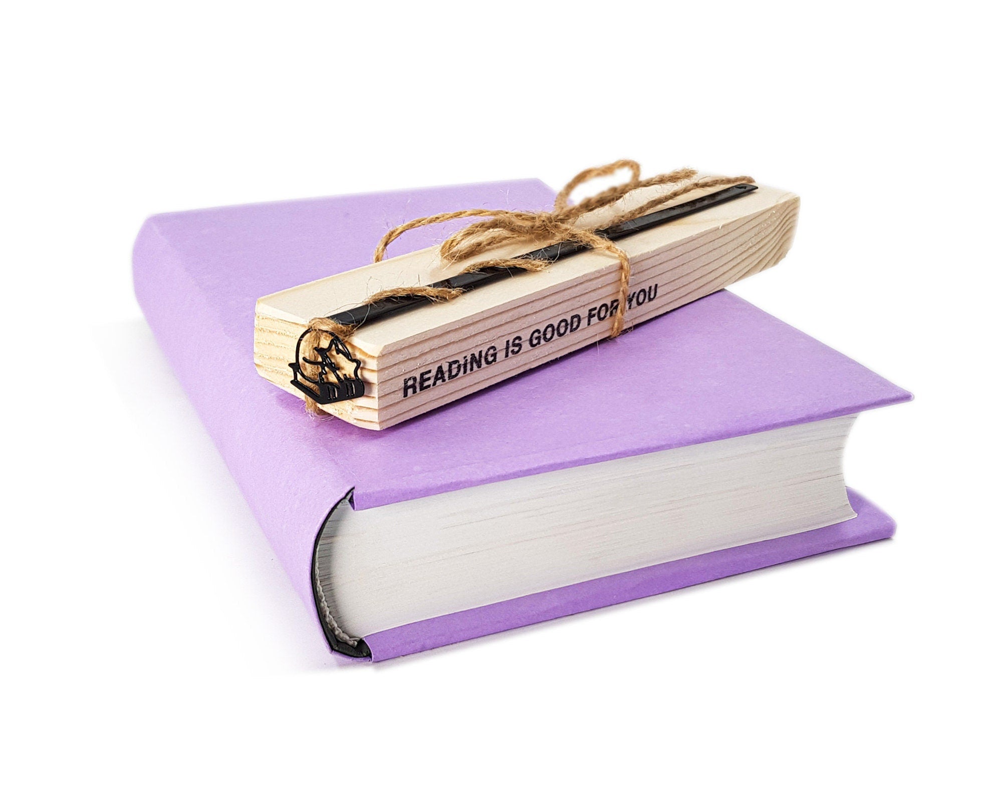 Fox Sleeping on the Books Metal Bookmark - Small Bookish Gift for Best Friend and Avid Readers - Atelier Article