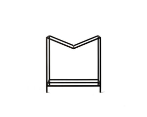 Compact Montana-S log holder with M-shaped kindling shelf — view 9