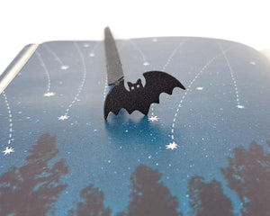 Kitti Bat Novelty Bookmark - Playful and Spooky Design for Avid Readers and Halloween Lovers - Atelier Article
