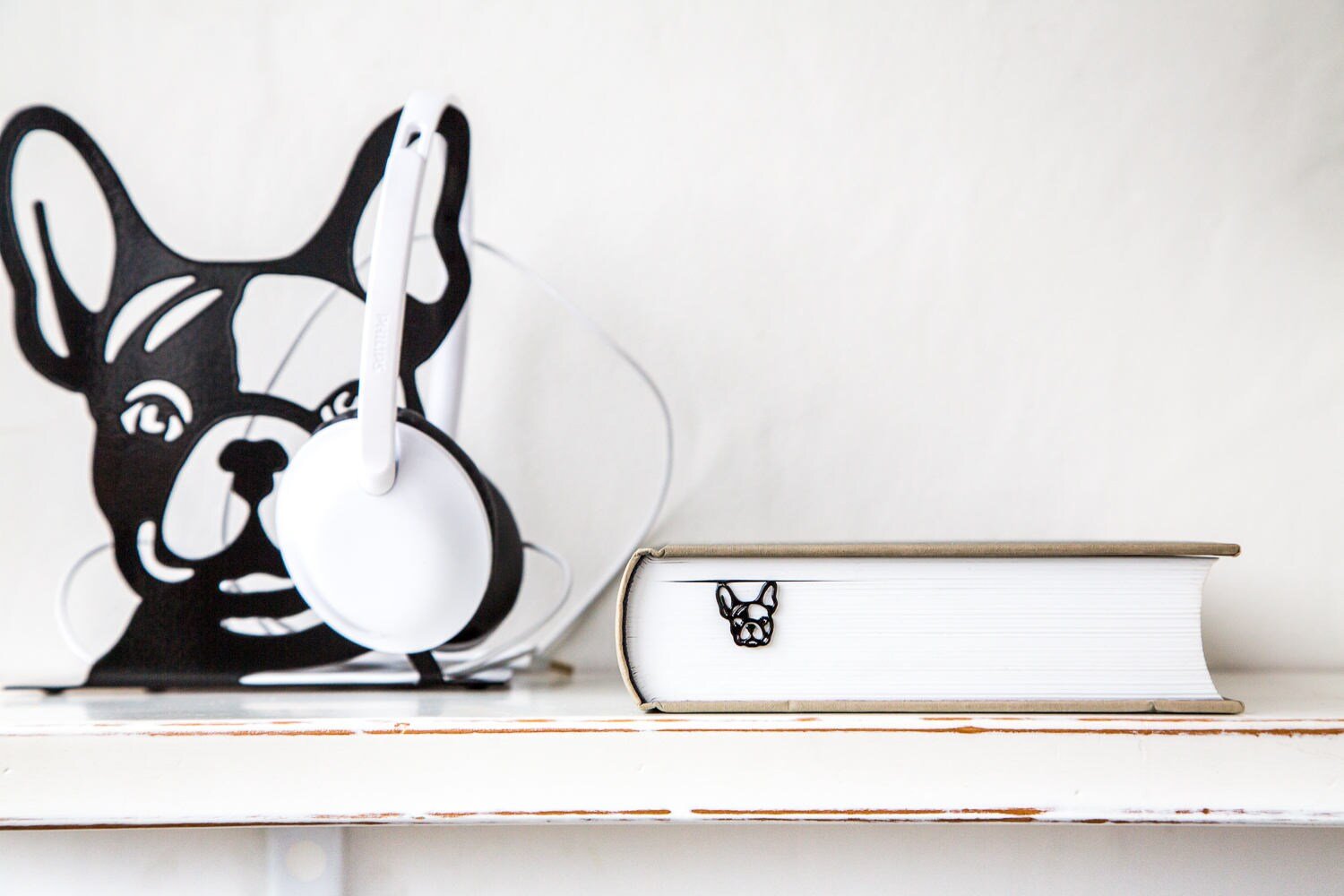 French Bulldog metal bookmark several bookmarks shown side by side