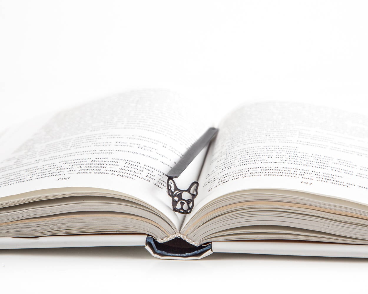 Novelty Metal Bookmark "French Bulldog". - Atelier Article