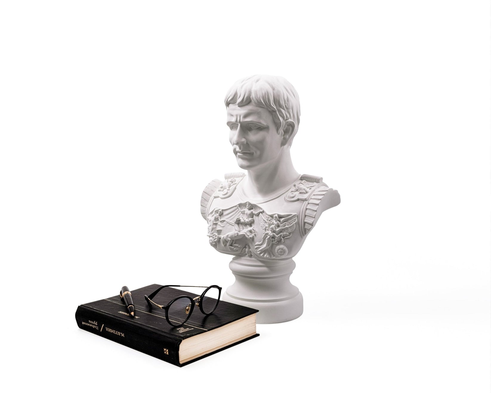 Plaster Bust of a Roman Emperor Julius Caesar - Atelier Article
