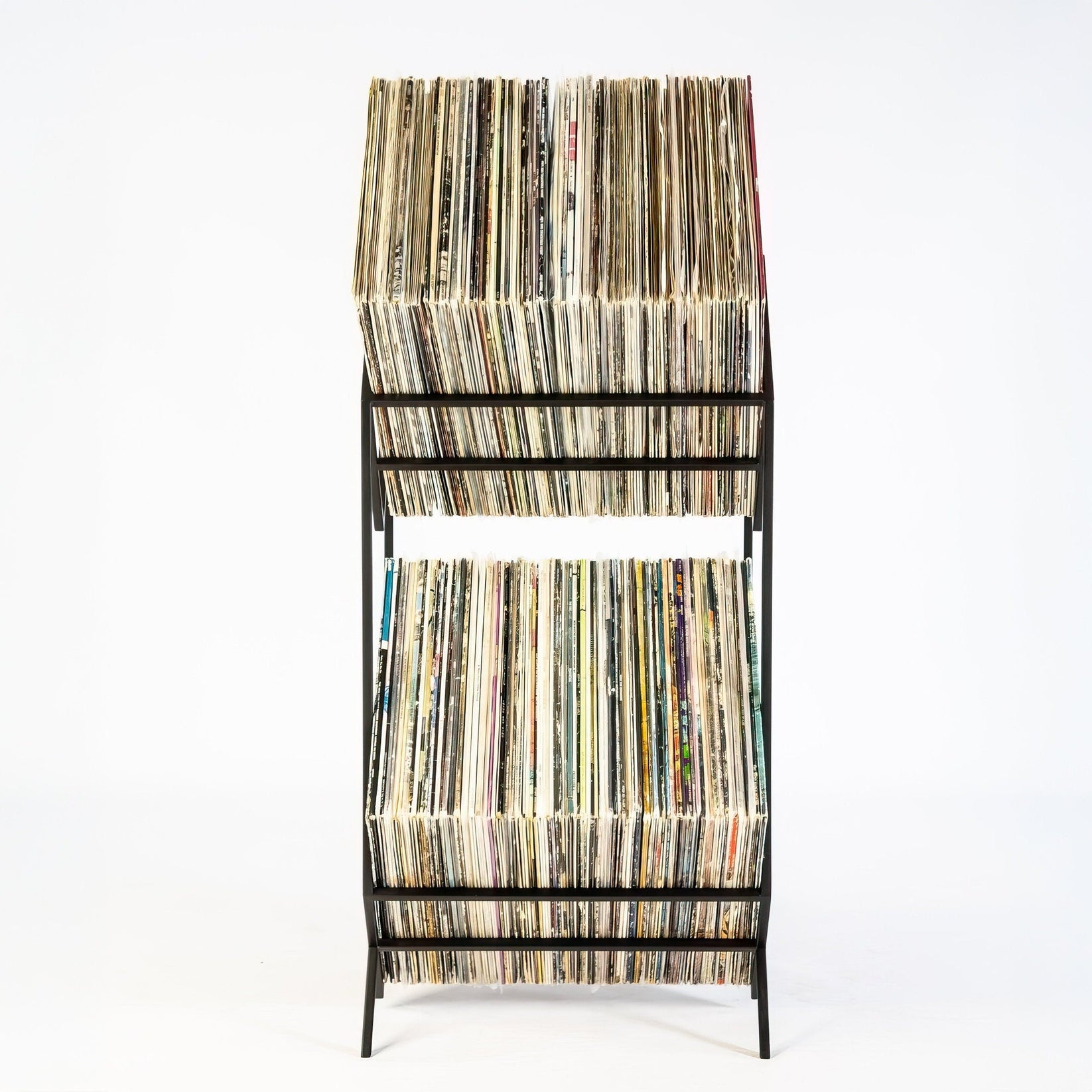 Premium Quality Hand Welded Two Tier Vinyl Record Stand "2Romb" - Atelier Article