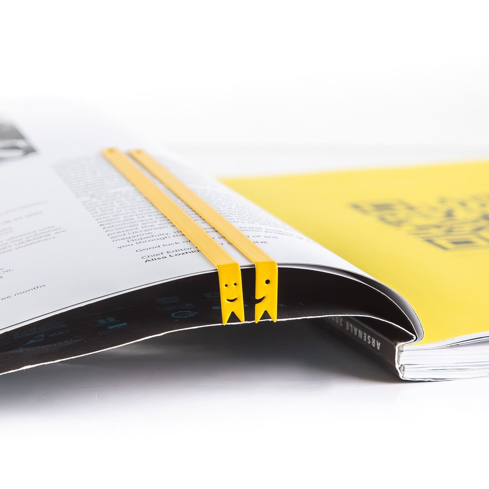 Smiling Ribbons Metal Bookmarks shown together with other bookmarks from the range