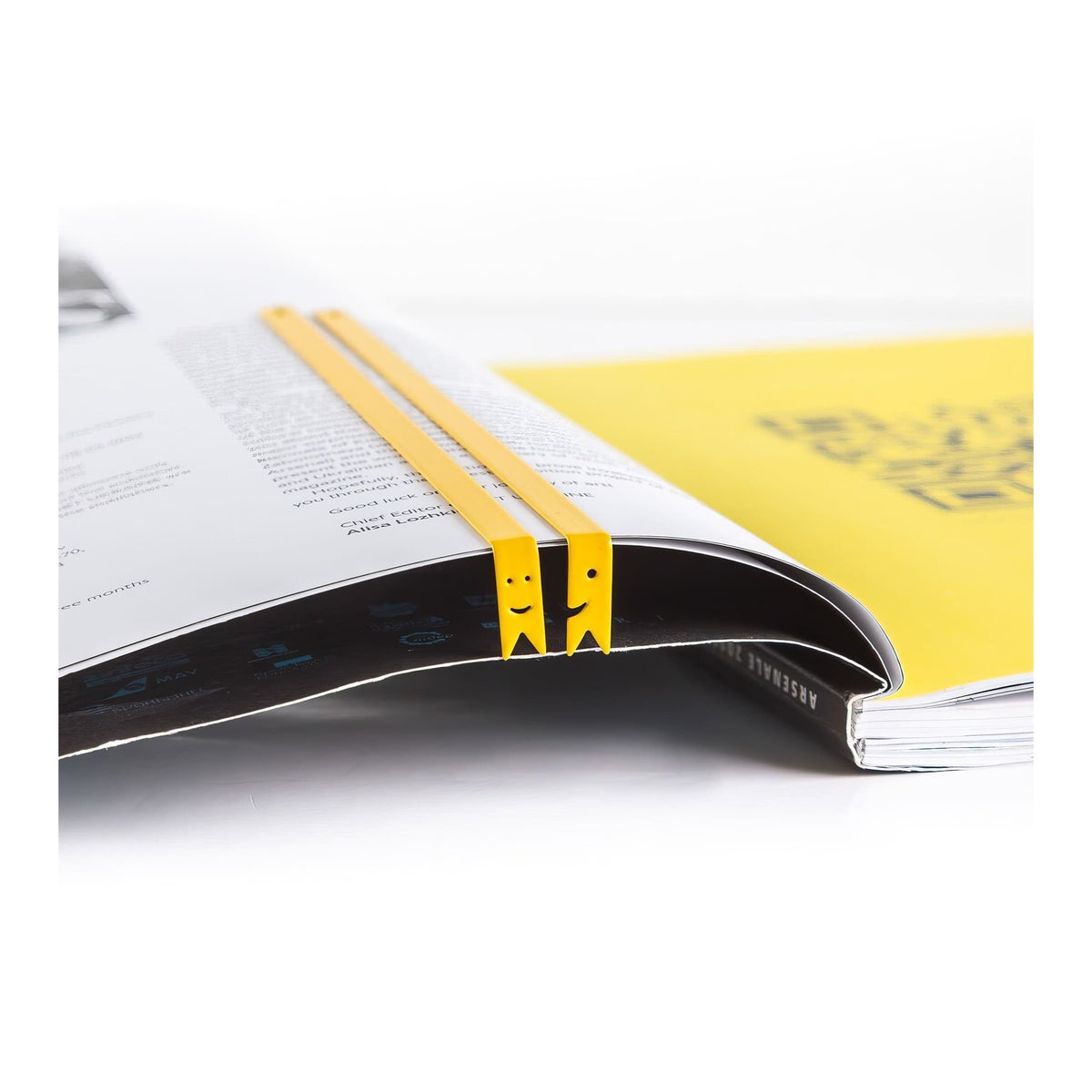 Smiling Ribbons Metal Bookmarks shown together with other bookmarks from the range
