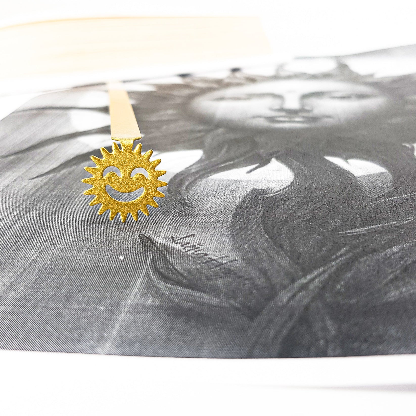 Smiling Sun Metal Bookmark – A Little Sunshine Between the Pages - Atelier Article
