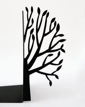 Tree of Life metal bookend shown from the side
