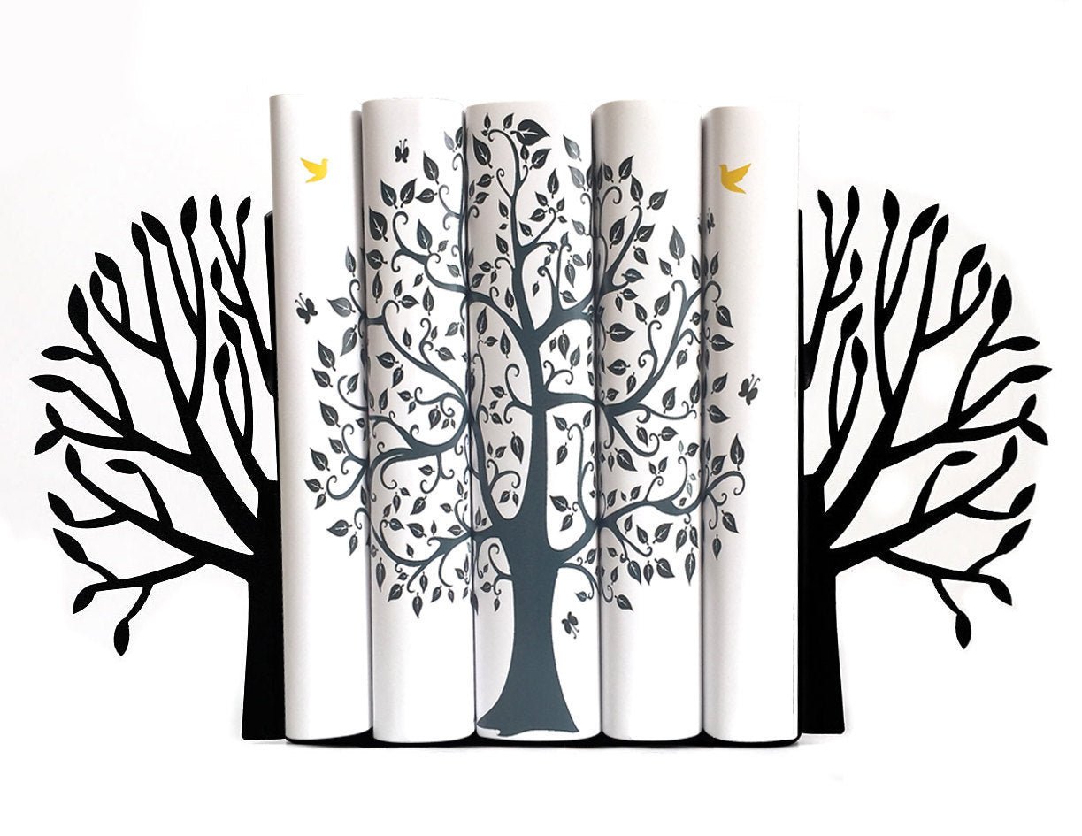 Tree of Life Metal Bookends – hand-welded steel, made in Cherkasy Ukraine