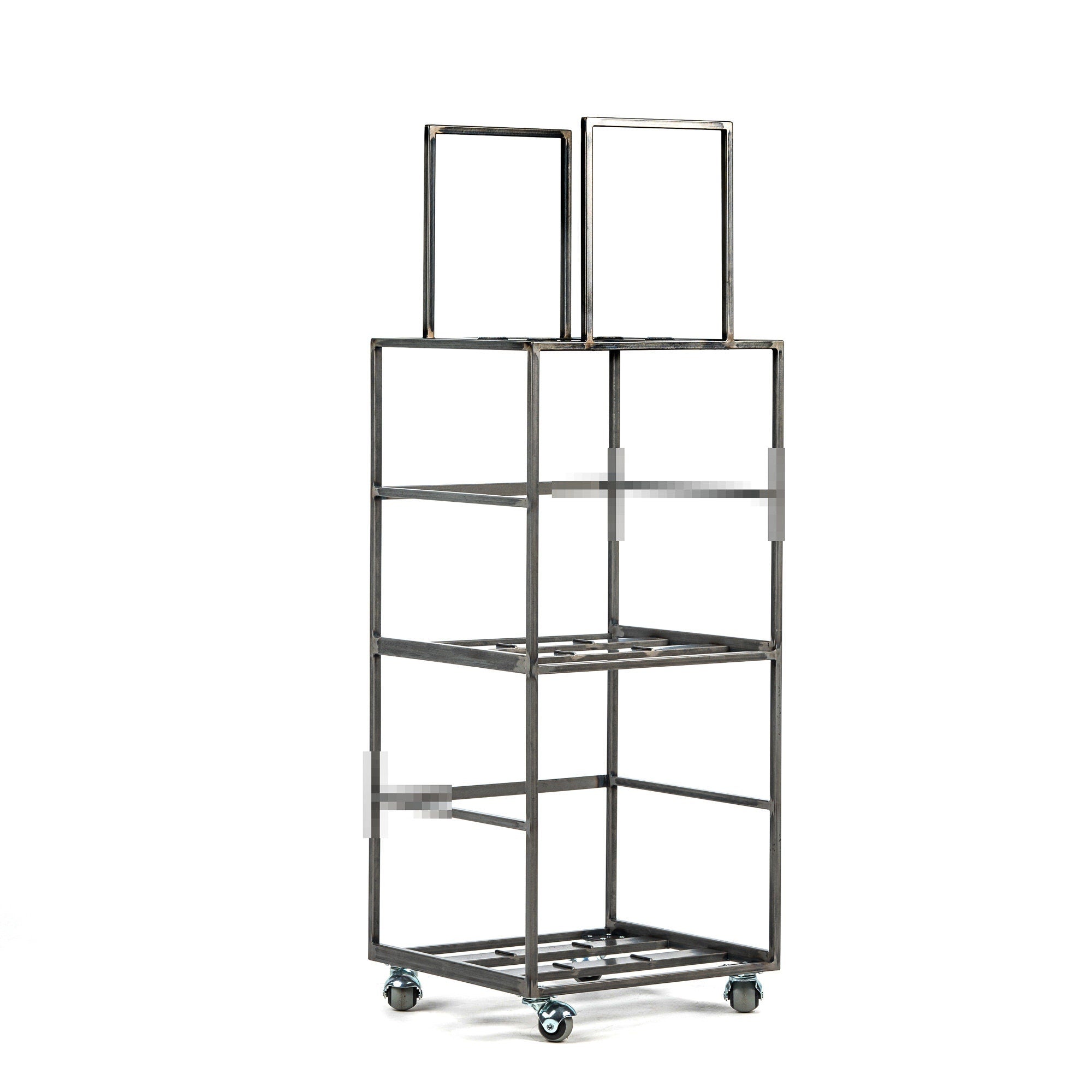 Vinyl Record Storage, Triple Deck LP Album Mobile Cart, New Improved Model, Holds 180 - 360 LP Records - Atelier Article