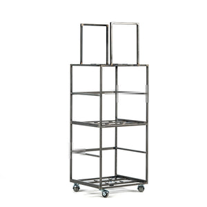 Vinyl Record Storage, Triple Deck LP Album Mobile Cart, New Improved Model, Holds 180 - 360 LP Records - Atelier Article