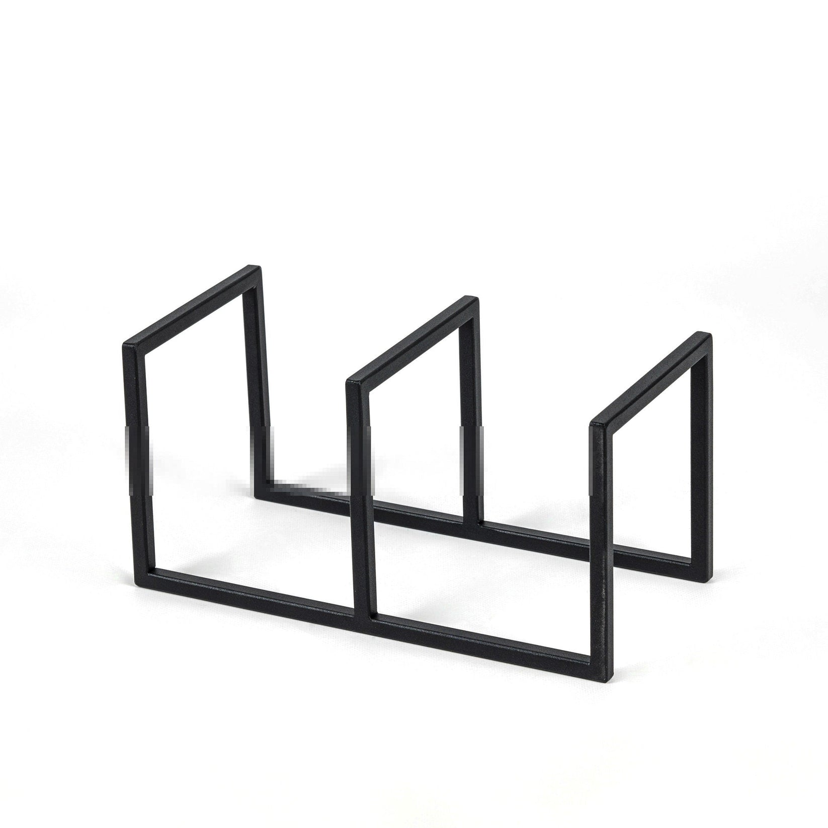 Premium Quality Hand-Welded Vinyl Record Triple Desktop Rack. - Atelier Article